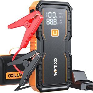 Jump Starter 6000A for All Gas/12L Diesel, Car Battery Jumper Starter Portable,